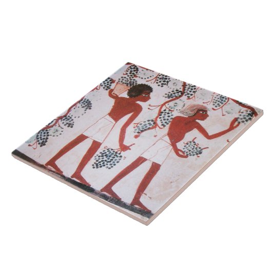 ANTIEK EGYPTIAN VINEYARD WINE GRAPE HARVEST TEGELTJE (Zijkant)