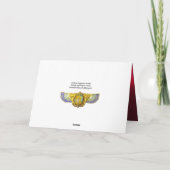 ANTIEK EGYPTIAN WINGED SCARAB/CORNUCOPIA JEWEL FEESTDAGEN KAART (Achterkant)