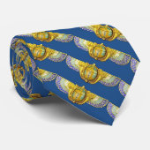 ANTIEK EGYPTIAN WINGED SCARAB/CORNUCOPIA JEWEL STROPDAS (Opgerold)