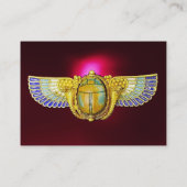 ANTIEK EGYPTIAN WINGED SCARAB/CORNUCOPIA JEWEL VISITEKAARTJE (Achterkant)