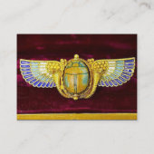 ANTIEK EGYPTIAN WINGED SCARAB/CORNUCOPIA JEWEL VISITEKAARTJE (Achterkant)