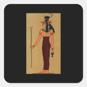 Antiek Egyptische godin Serqet Vierkante Sticker