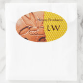 ANTIEK EGYPTISCHE HONIES ZIJN BEEKEEPER LEVERINGEN OVALE STICKER (Tas)