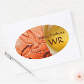 ANTIEK EGYPTISCHE HONIES ZIJN BEEKEEPER LEVERINGEN OVALE STICKER (Envelop)