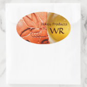 ANTIEK EGYPTISCHE HONIES ZIJN BEEKEEPER LEVERINGEN OVALE STICKER (Tas)