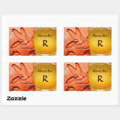 ANTIEK EGYPTISCHE HONIES ZIJN BEEKEEPER LEVERINGEN RECHTHOEKIGE STICKER (Vel)