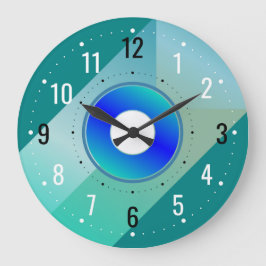 Antiek & eigentijdse inrichting - Blauwgroen Grote Klok