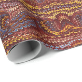 Antiek eindmarmering boeken cadeaupapier (Rol Hoek)