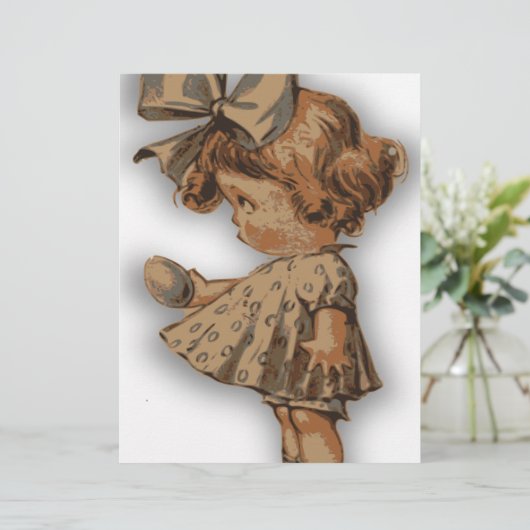 antiek eitje briefhoofd ontwerp (Staand voorkant)