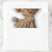 antiek eitje rechthoekige sticker (Tas)