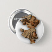 antiek eitje ronde button 5,7 cm (Voorkant /achterkant)