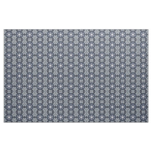 Antiek Elegant Dutch Delfts Blue Floral Pattern Stof