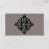 Antiek Elegant Monogram Letter H Visitekaartje (Achterkant)