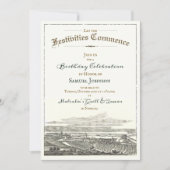 Antiek  Elegante Keltische Verjaardagsuitnodiging Kaart (Voorkant)