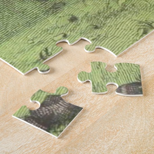 Antiek Elephant Rhino-Waterverf Afdrukken Legpuzzel (Zijkant)