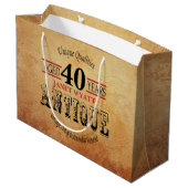 Antiek Elke ouderdag Large Cadeautasje (Achterkant Gekanteld)