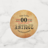 , Antiek en 00th Birthday Design Confetti (Kleine voorkant)