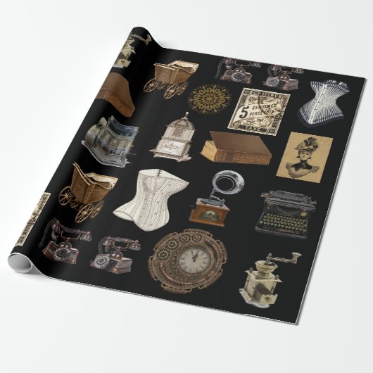 , Antiek en Klassiek Cadeaupapier (Uitgerold)