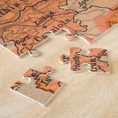 Antiek en liefdevolle kaart van Europa Legpuzzel (Zijkant)