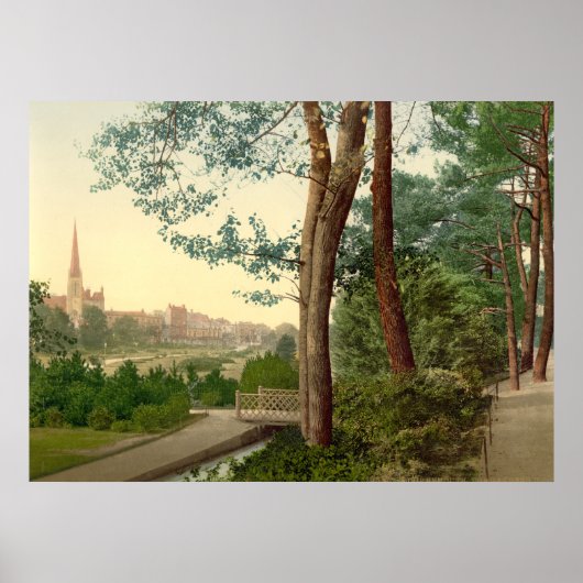 Antiek Engeland, Bournemouth Gardens Poster (Voorkant)