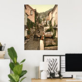 Antiek Engeland, Clovelly High Street, Devon Poster (Thuiskantoor)