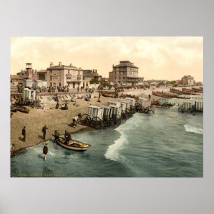 Antiek Engeland, oeverzegeling Bognor Regis, Susse Poster