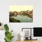 Antiek Engeland print, Exbridge, Exeter, Verenigd  Poster (Thuiskantoor)