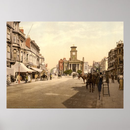 Antiek Engeland, Worthing, West Sussex U.K. Poster (Voorkant)
