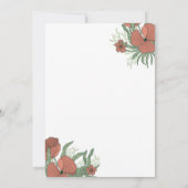 Antiek Engelse Tuin Bloemen Huwelijk Kaart (Achterkant)