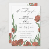 Antiek Engelse Tuin Bloemen Huwelijk Kaart (Voorkant / Achterkant)