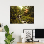 Antiek England Water Mill, Whitby Yorkshire Poster (Thuiskantoor)