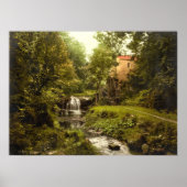 Antiek England Water Mill, Whitby Yorkshire Poster (Voorkant)