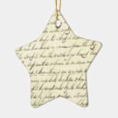 Antiek Ephemera Cursieve Calligrafie Script Poetry Keramisch Ornament (Links)