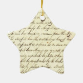 Antiek Ephemera Cursieve Calligrafie Script Poetry Keramisch Ornament (Achterkant)