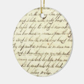 Antiek Ephemera Cursieve Calligrafie Script Poetry Keramisch Ornament (Links)