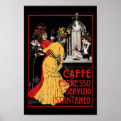Antiek Espresso Expresso Coffee Italiaans Poster (Voorkant)