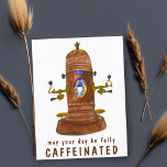 Antiek Espresso-systeemkoffie AANGEPASTE IT Funger Briefkaart<br><div class="desc">groet briefkaart. Voeg of bewerk je eigen tekst op de voorkant voor een ander gebruik. Klik op "personaliseren" om de tekst te bewerken,  of "bewerken met behulp van ontwerpgereedschap" om de kleuren,  lettertypen of plaatsingen te wijzigen. Check mijn shop voor meer kaart design!</div>