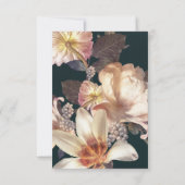 Antiek  Eucalyptus RSVP-reactiekaart RSVP Kaartje (Achterkant)