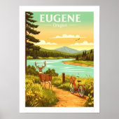 Antiek Eugene Oregon Poster (Voorkant)