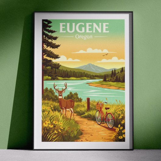 Antiek Eugene Oregon Poster