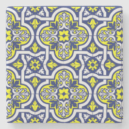 Antiek Europees aardewerk bedrukt Stenen Onderzetter