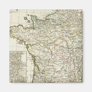 Antiek Europese kaart Magneet