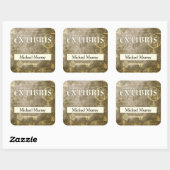 Antiek Ex Libris Persoonlijke boekborden Vierkante Sticker (Vel)