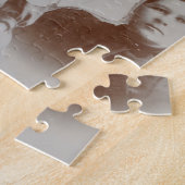 Antiek Familie Collage Foto B & W Afbeelding Legpuzzel (Zijkant)
