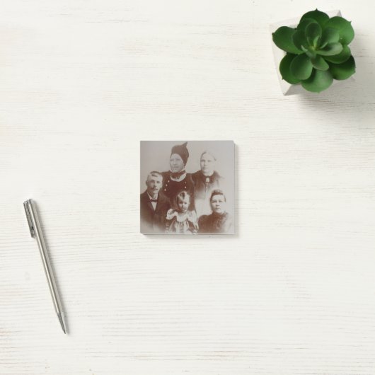 Antiek Familie Collage Foto B & W Afbeelding Post-it® Notes (Kantoor)