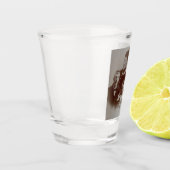 Antiek Familie Collage Foto B & W Afbeelding Shot Glas (Links)