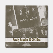 Antiek familie reünie generieke foto's magneet (Voorkant)