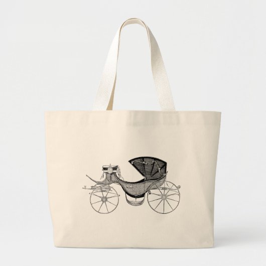 Antiek Fancy Carriage Totebag Grote Tote Bag (Voorkant)