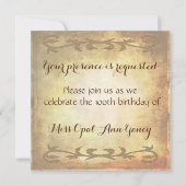  Antiek Fancy Scroll Faded Parchment look Kaart (Voorkant)