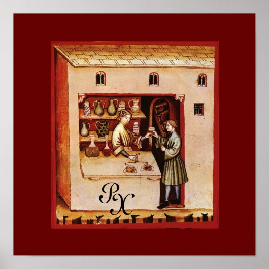 ANTIEK FARMACIE, Farmaceutische vorm, Geneesmiddel Poster (Voorkant)